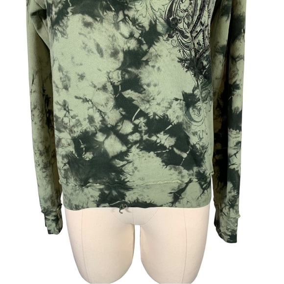 Vintage Affliction Y2k Pull Over Hoodie Sweatshirt Size XS - Picture 7 of 11